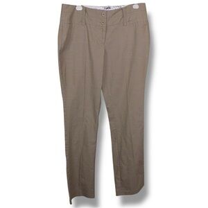 Size 9 10 Extra Long Maurices Khaki Dress Pants Trousers Neutral Beige